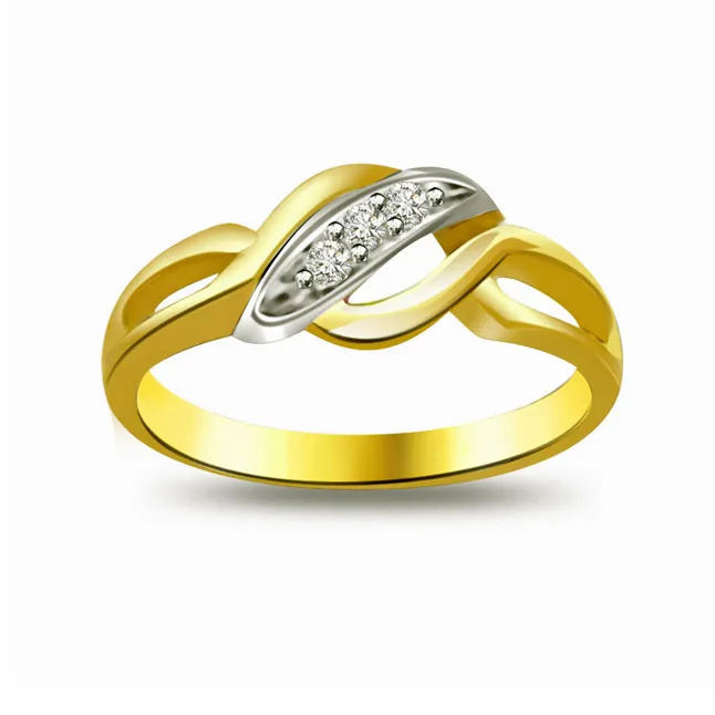 Two-Tone Real Diamond Ring (SDR623)