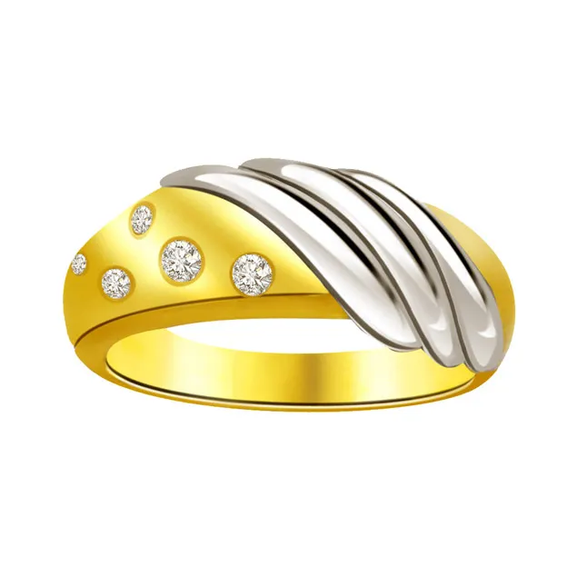 Trendy Real Diamond Gold Ring (SDR634)