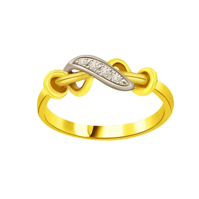 Two-Tone Real Diamond Ring (SDR662)