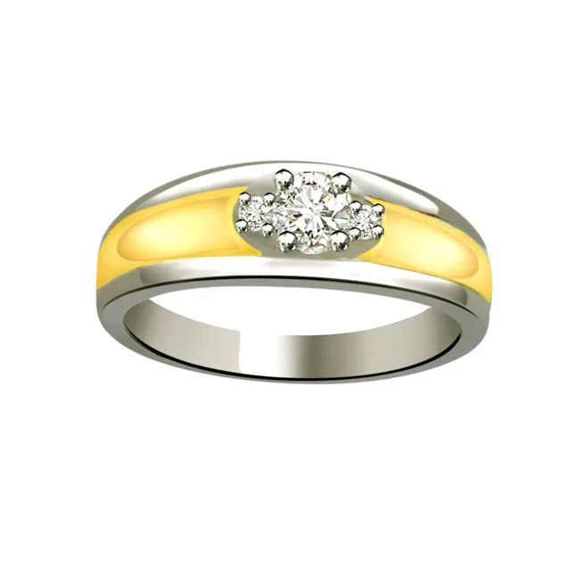 Two-Tone Real Diamond Ring (SDR667)