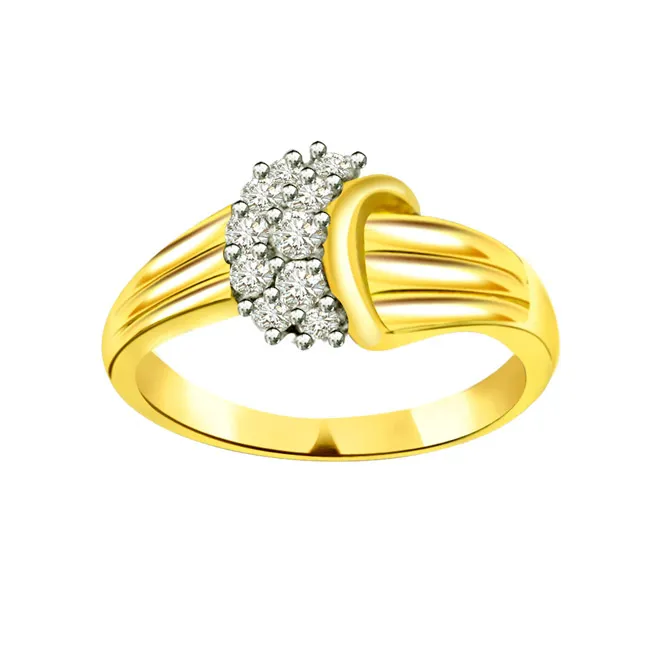 Brilliant Real Diamond Gold Ring (SDR681)
