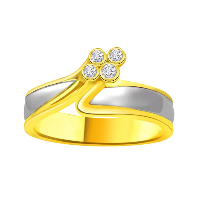 Classic Diamond 18kt Gold rings SDR690 -White Yellow Gold rings