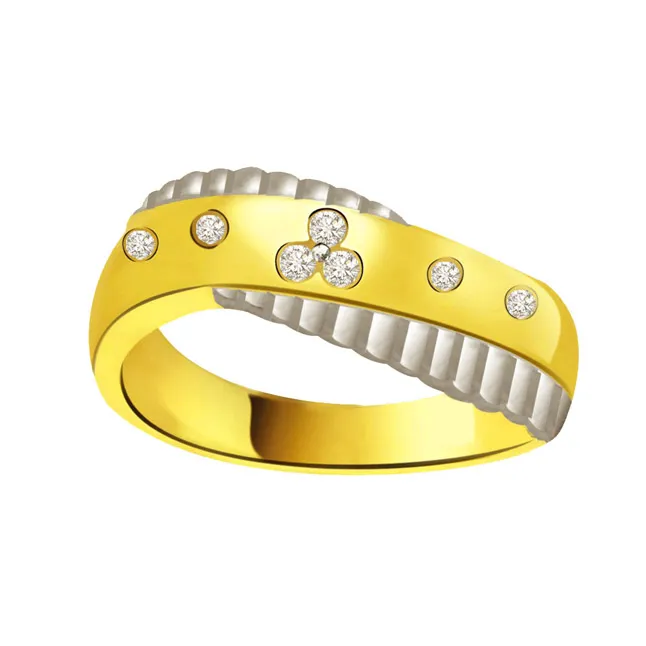 Classic Diamond 18kt Gold rings SDR693 -White Yellow Gold rings