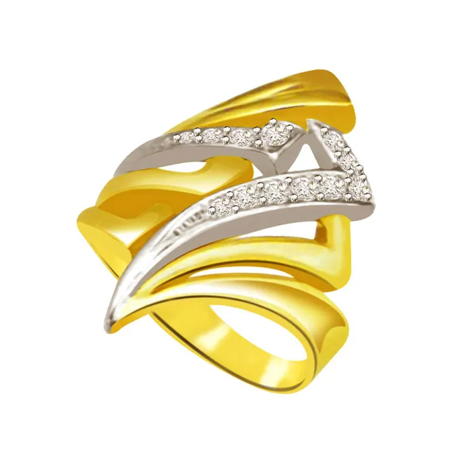 Classic Real Diamond 18kt Gold Ring (SDR698)
