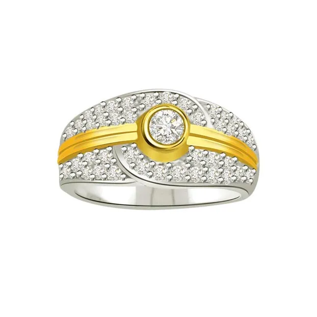 Classic Real Diamond Gold Ring (SDR709)