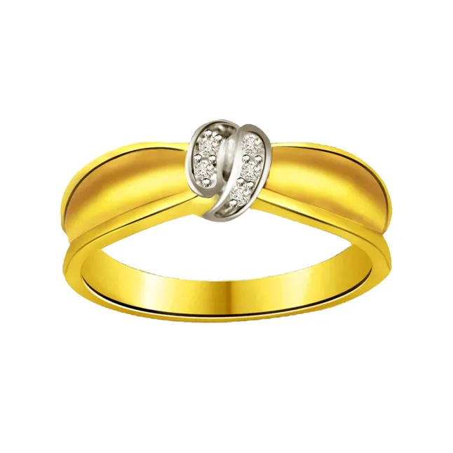 Trendy Real Diamond Gold Ring (SDR710)