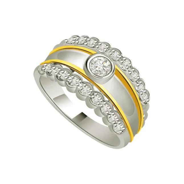 Classic Real Diamond Gold Ring (SDR715)