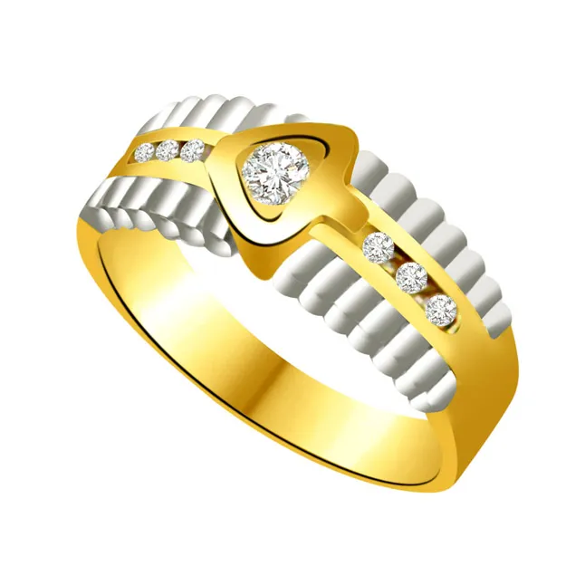 Trendy Real Diamond Gold Ring (SDR716)