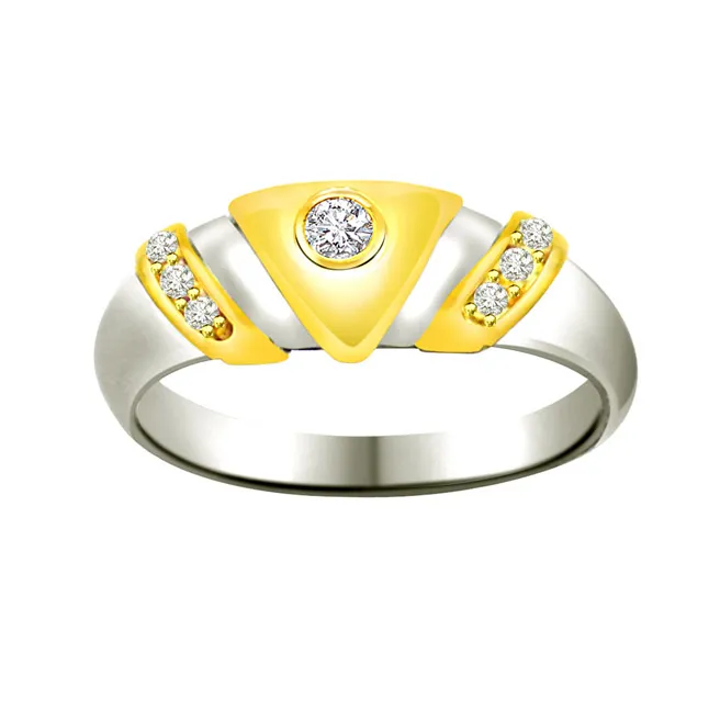 Trendy Real Diamond Gold Ring (SDR720)