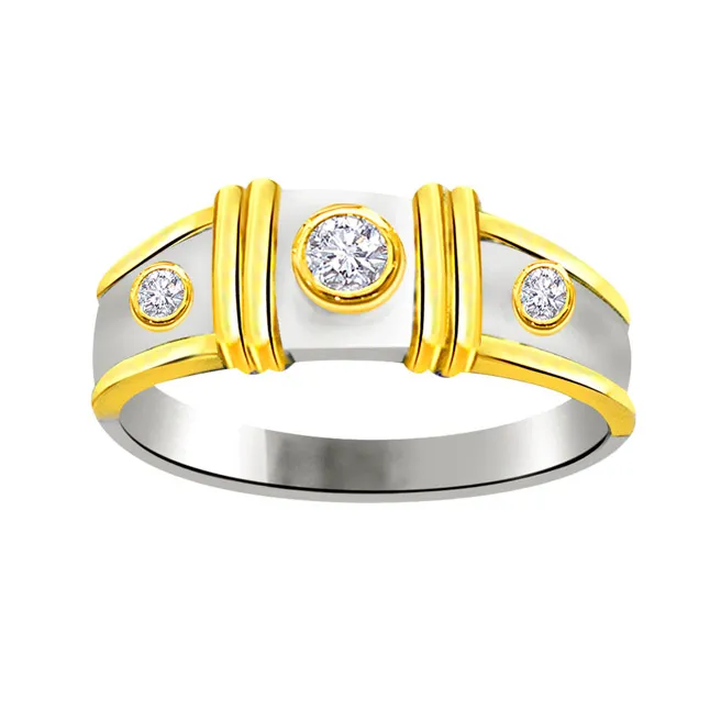 Trendy Real Diamond Gold Ring (SDR722)