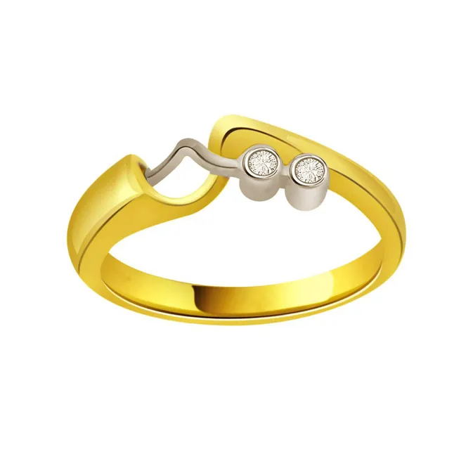 Classic Real Diamond Gold Ring (SDR723)