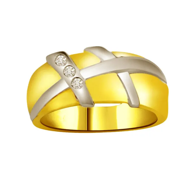 Classic Real Diamond Gold Ring (SDR726)