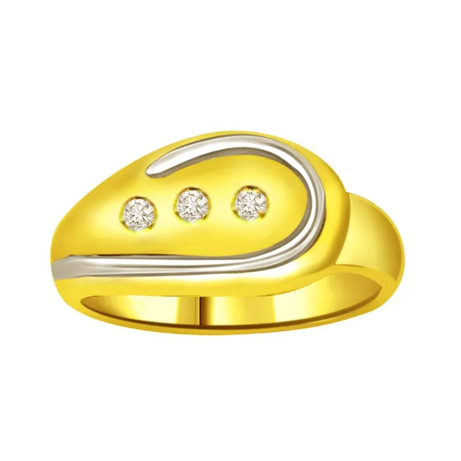 Classic Real Diamond Gold Ring (SDR730)