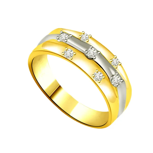 Trendy Real Diamond Gold Ring (SDR731)