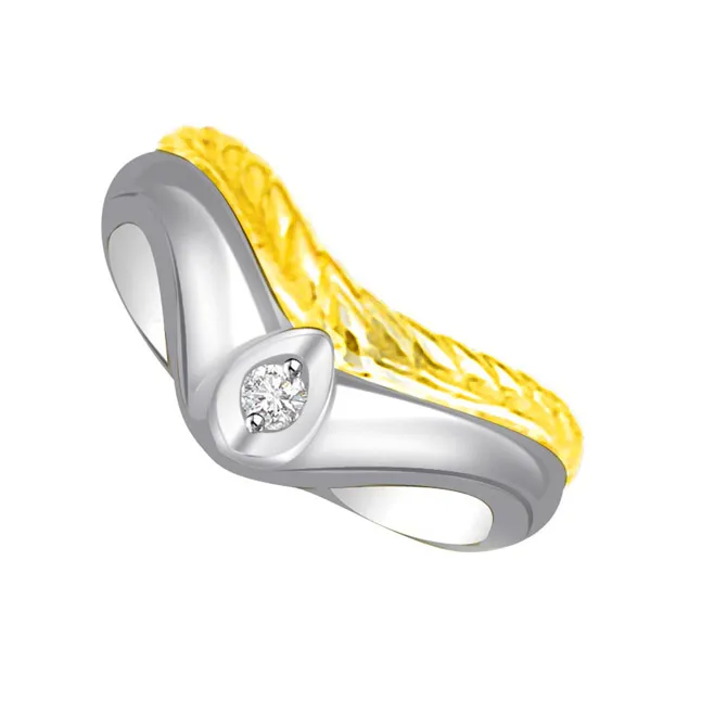 Solitaire Real Diamond Gold Ring (SDR733)