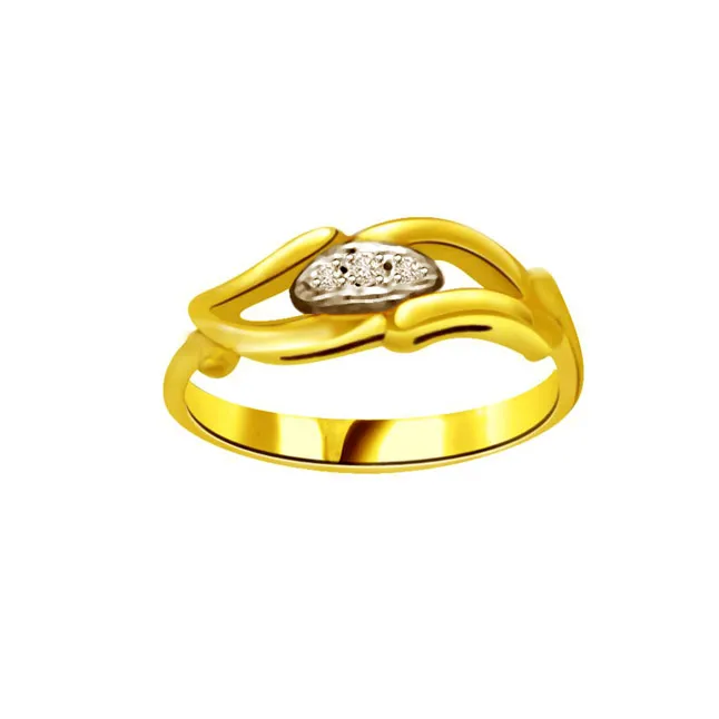 Classic Real Diamond Gold Ring (SDR737)