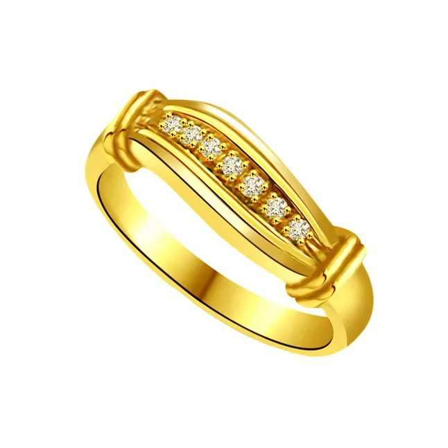 Classic Real Diamond Gold Ring (SDR748)