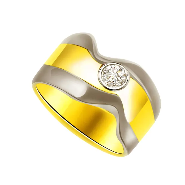 Solitaire Real Diamond Gold Ring (SDR757)