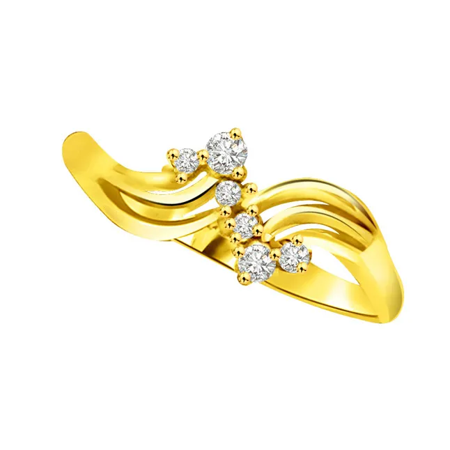 Elegant Diamond Gold rings SDR778