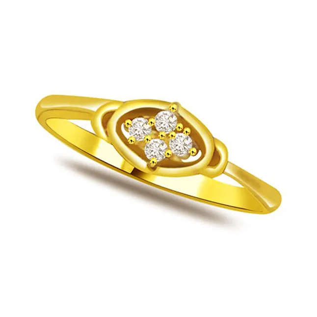 Shimmer Real Diamond Gold Ring (SDR780)