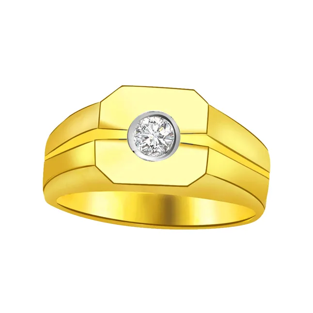 Solitaire Real Diamond Gold Ring (SDR789)