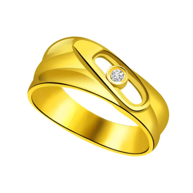 Solitaire Real Diamond Gold Ring (SDR797)