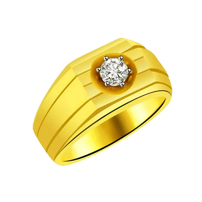 0.25 ct Solitaire Diamond Men's rings -Solitaire rings