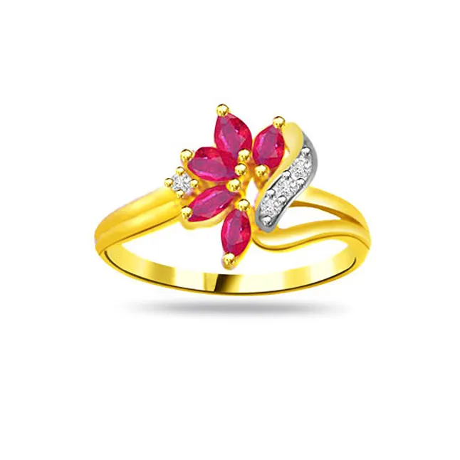 Real Diamond Marquise Ruby Ring (SDR964)