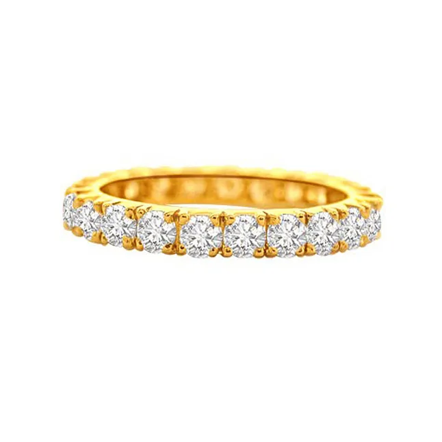 A Real Feeling -Yellow Gold Eternity rings