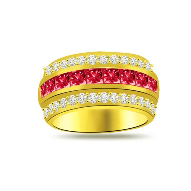 0.30cts Real Diamond & Ruby Ring (SDR978)