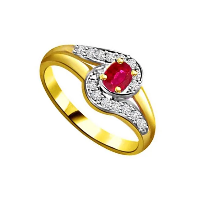 Shimmering Beauty Diamond & Ruby Ring (SDR1002)