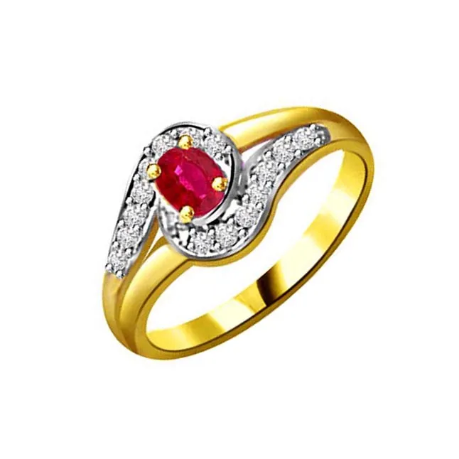 Shimmering Beauty Diamond & Ruby Ring (SDR1002)