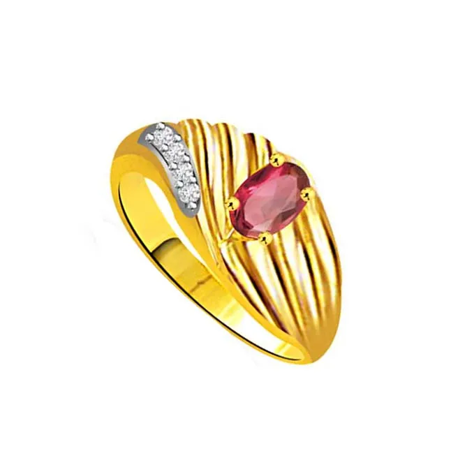 Blooming Beauty Classic Ruby & Diamond Ring (SDR1013)