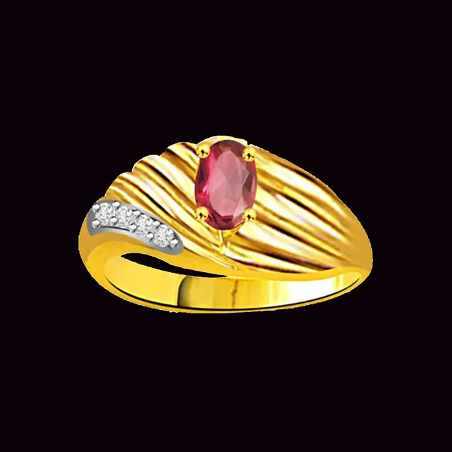 Blooming Beauty Classic Ruby & Diamond Ring (SDR1013)