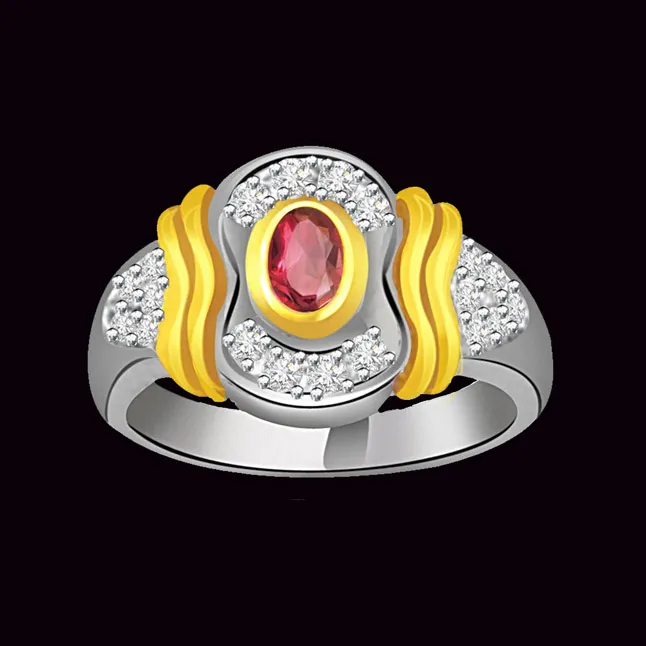 Twinkling Millenium Classic Ruby & Diamond Ring (SDR1015)