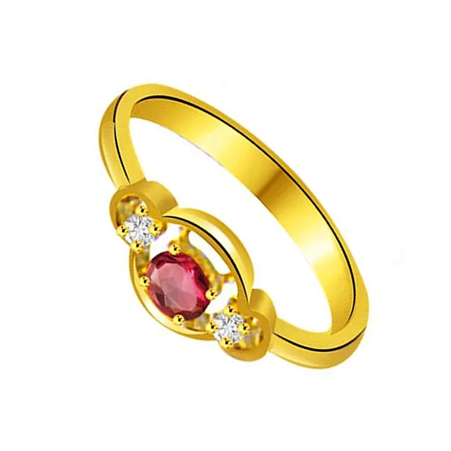 Happy In Heaven Diamond & Ruby Ruby in 18kt Gold (SDR1019)