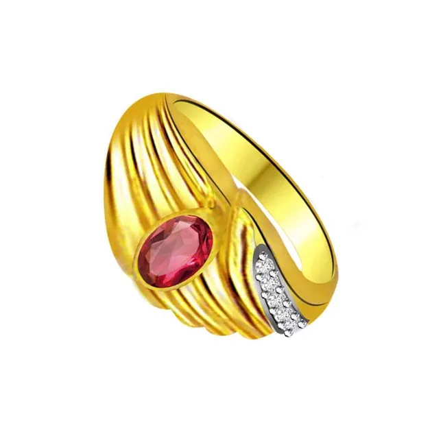 Rosebud Classic Ruby & Diamond Ring (SDR1025)