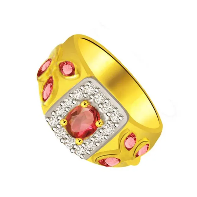 Glitter of Love Elegant Diamond Gold Ring (SDR1030)