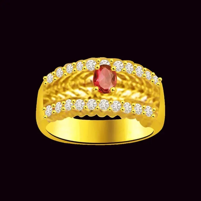 Night of Full Moon Classic Ruby & Diamond Ring (SDR1033)