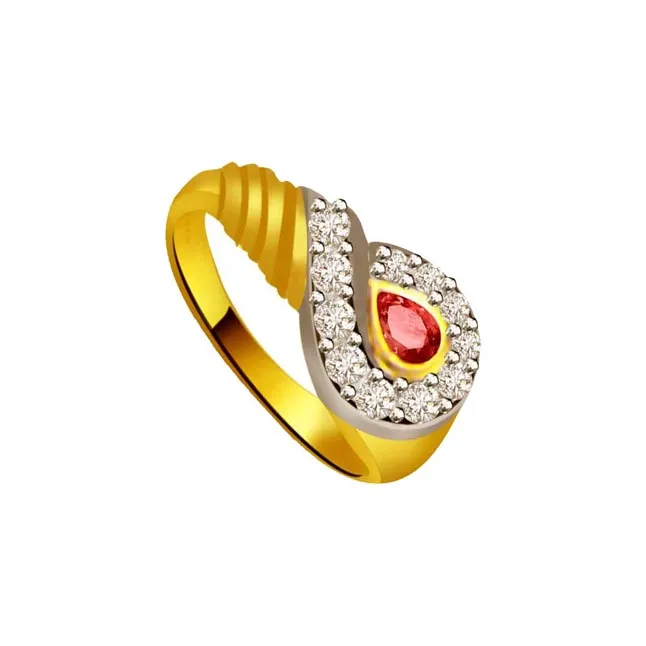 Radiant Wealth Elegant Diamond Gold rings SDR1034