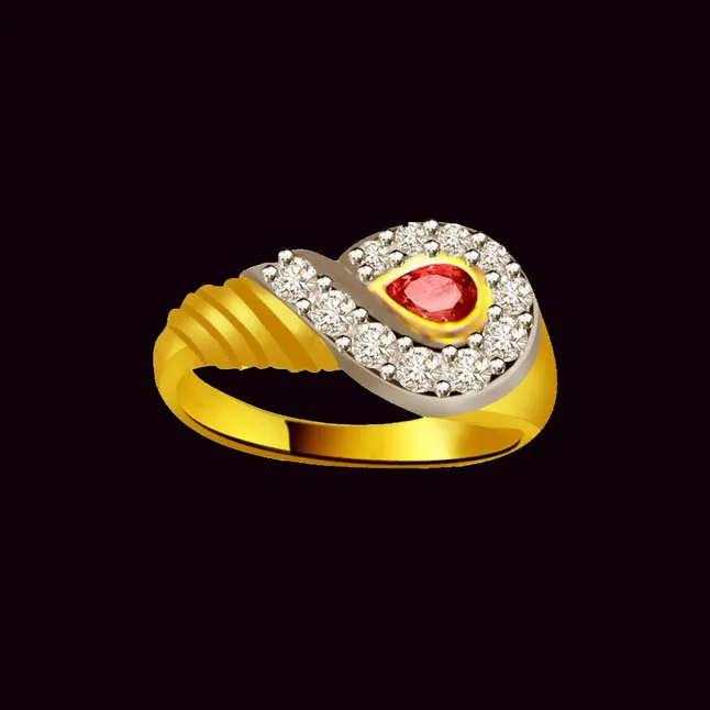 Radiant Wealth Elegant Diamond Gold Ring (SDR1034)