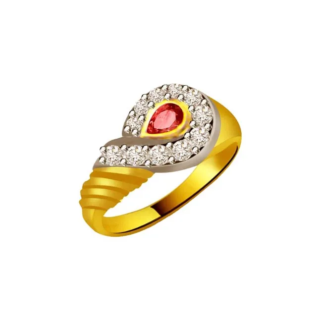 Radiant Wealth Elegant Diamond Gold Ring (SDR1034)