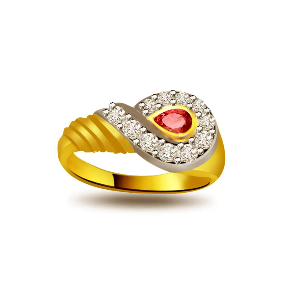 Radiant Wealth Elegant Diamond Gold rings SDR1034