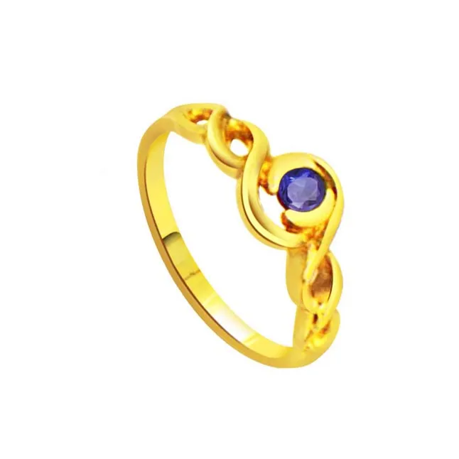 Perfect Star Sapphire Round Sapphire Gold rings SDR1036