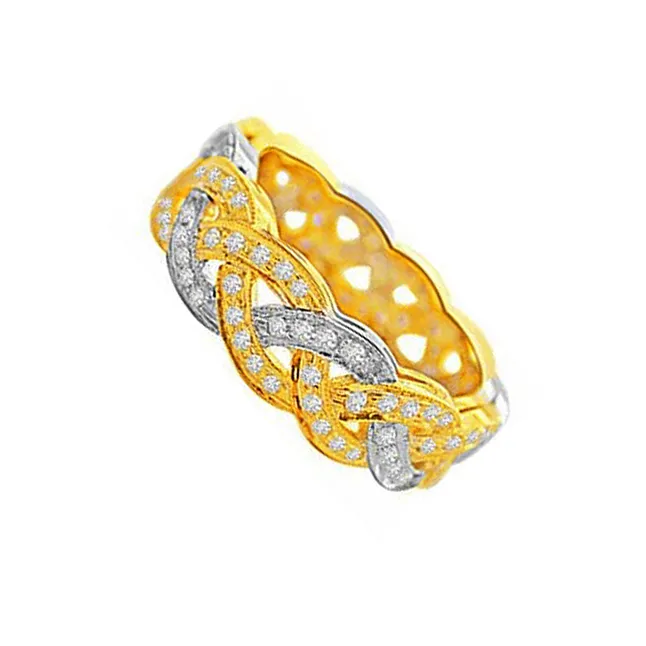 Diamond Bridal Bliss Two Tone Diamond Ring (SDR103)