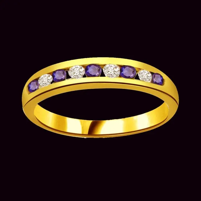 Blue Desire Elegant Diamond & Sapphir rings SDR1046