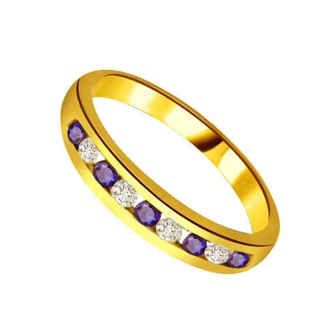 Blue Desire Elegant Diamond & Sapphir rings SDR1046