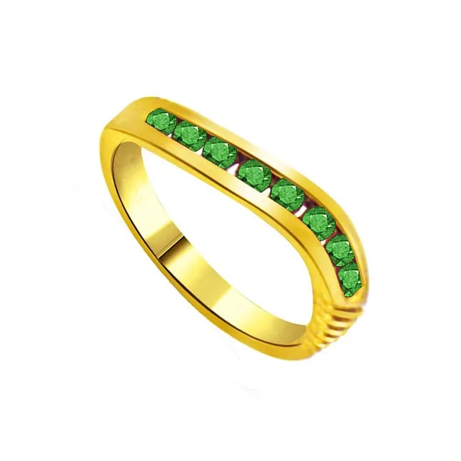 Garden of Emerald Fine Emerald Gold Ring (SDR1061)