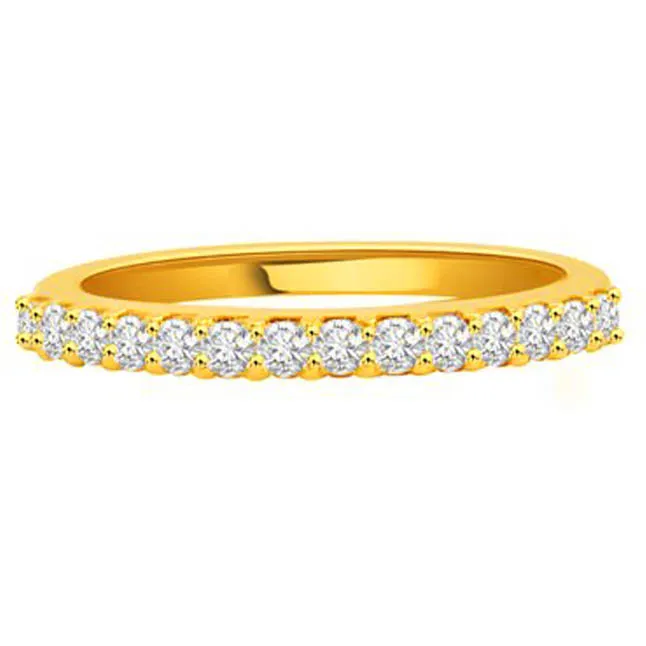 She's Perfect Diamond rings in 18kt Gold -Yellow Gold Eternity rings
