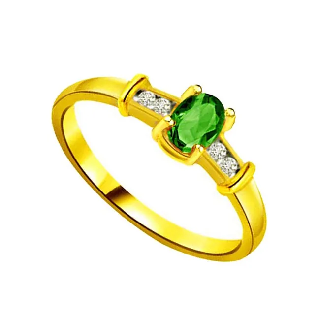 Emerald Enigma Fine Real Diamond & Emerald Ring (SDR1104)